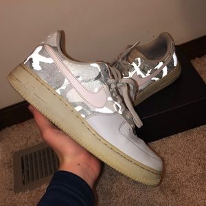 🔴 Air Force 1 Grey Reflective Camo